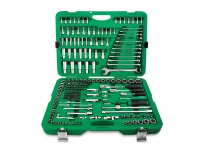 Набор головок и ключей 216предм. 1/4",3/8",1/2" 6гр. TOPTUL — изображение 1