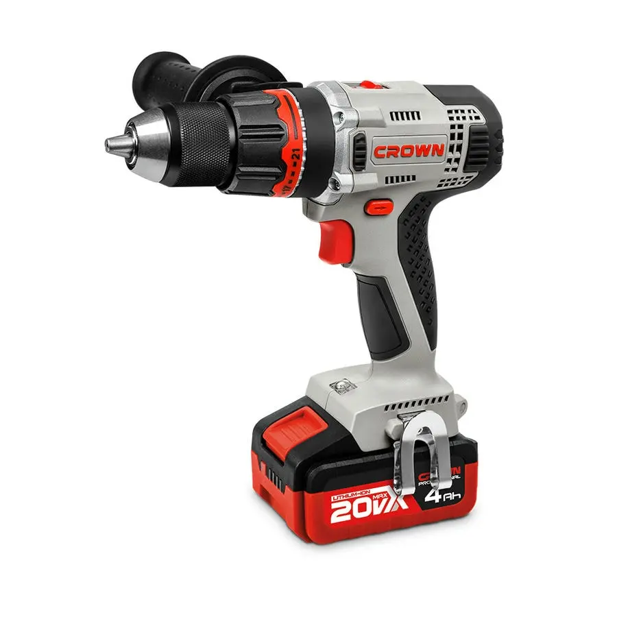 Дрель-шуруповерт аккумуляторная CROWN CT21076HMX-4 BMC — изображение 3