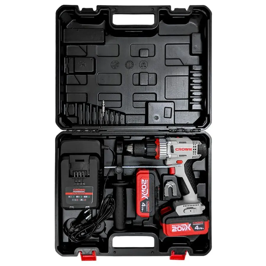 Дрель-шуруповерт аккумуляторная CROWN CT21076HMX-4 BMC — изображение 8