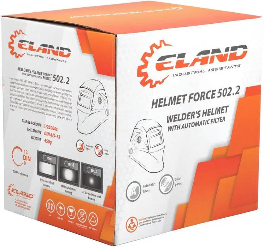 Маска сварщика ELAND 502.2  BLACK — изображение 3