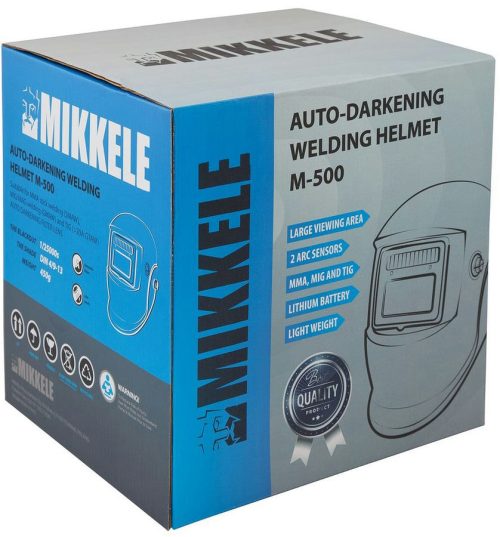 Маска сварщика M-500, синяя — изображение 2