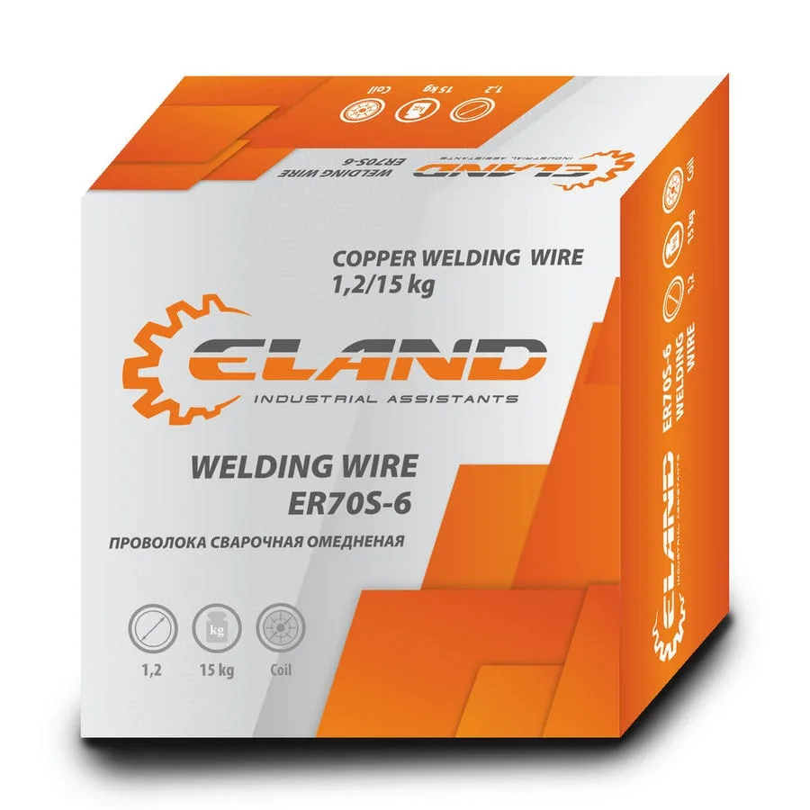 Проволока сварочная ELAND ER70S-6 (1,2*15 кг) — изображение 1