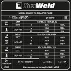 Аппарат аргонодуговой сварки Foxweld SAGGIO TIG 205 AC/DC Pulse — изображение 8