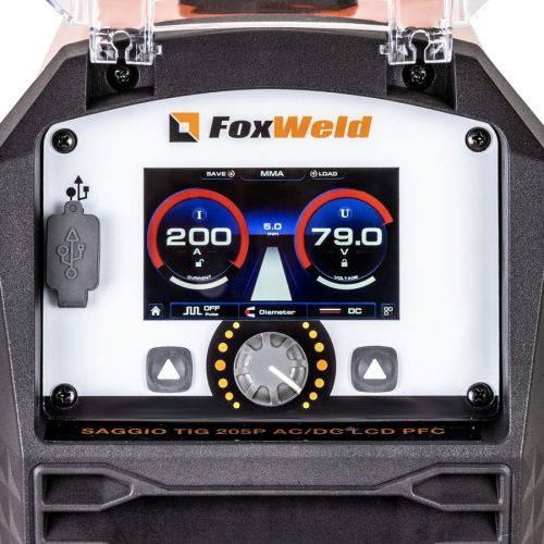 Аппарат аргонодуговой сварки Foxweld SAGGIO TIG 205P AC/DC LCD PFC — изображение 6