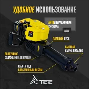 Бензиновый отбойный молоток TSS-GJH95 в кейсе — изображение 3