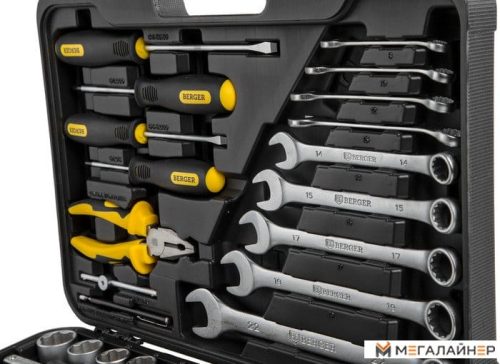 Универсальный набор инструментов Berger «БОХУМ» BG078-1214 (78 предметов) — изображение 5