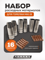 Набор расходных материалов для полуавтомата под горелку MIG15