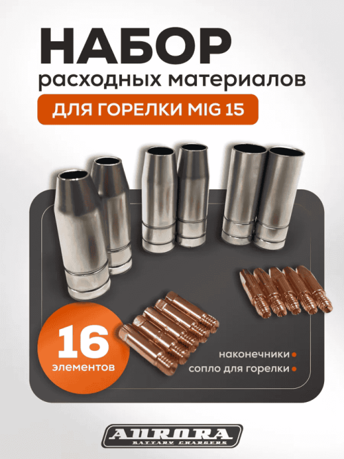 Набор расходных материалов для полуавтомата под горелку MIG15