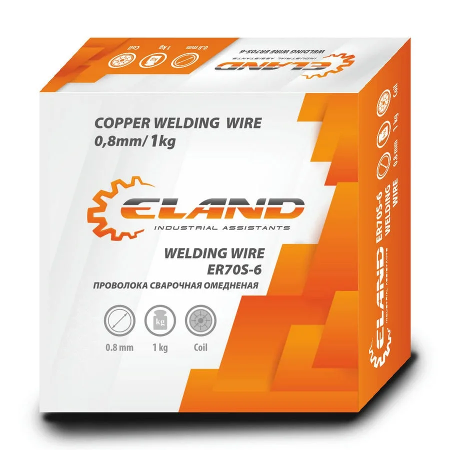 Проволока сварочная ELAND ER70S-6 (0,8*1 кг) — изображение 1