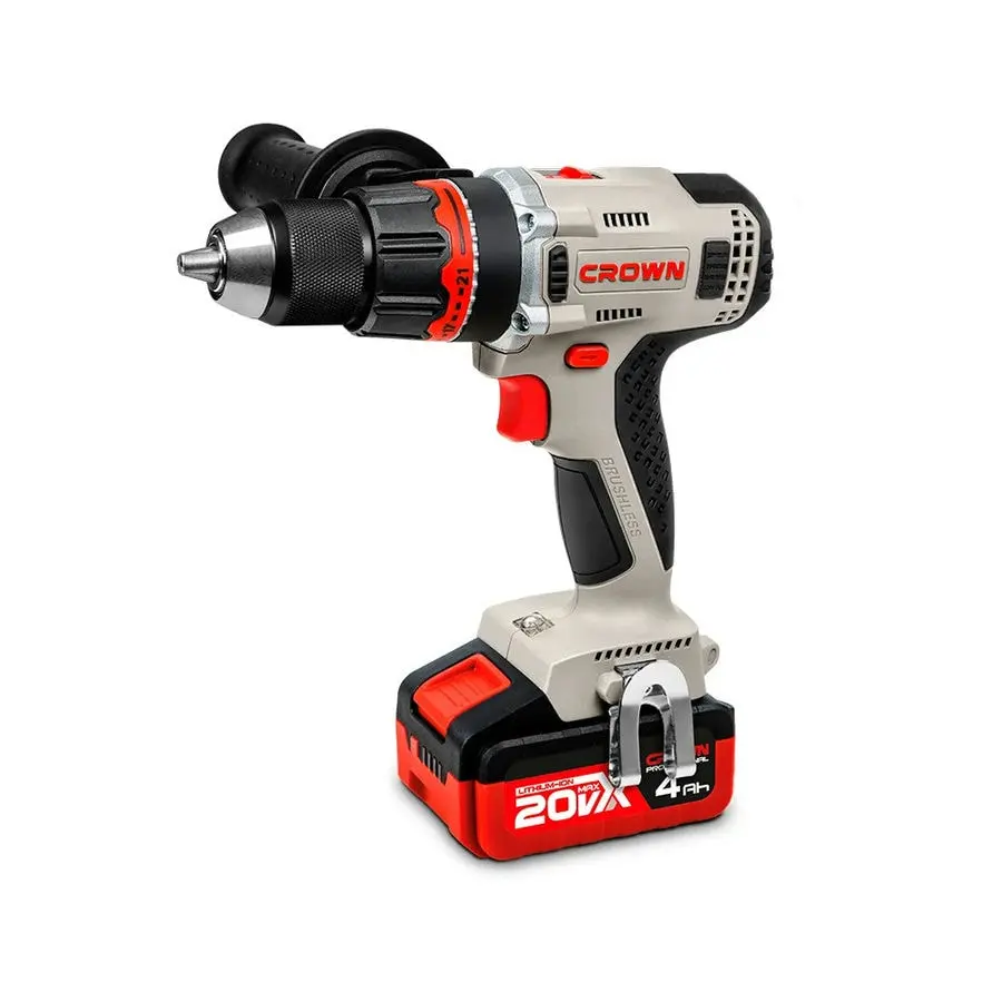Дрель-шуруповерт аккумуляторная CROWN CT21090HMX-4 BMC — изображение 3