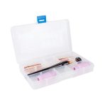 Набор комплектующих FoxWeld TIG17/18/26 (10 предметов: сопла №5-2шт., цанги 1,6мм-2шт., 2,4мм-2шт., корп.цанги 1,6 и 2,4, колп. длин./кор.) — изображение 3