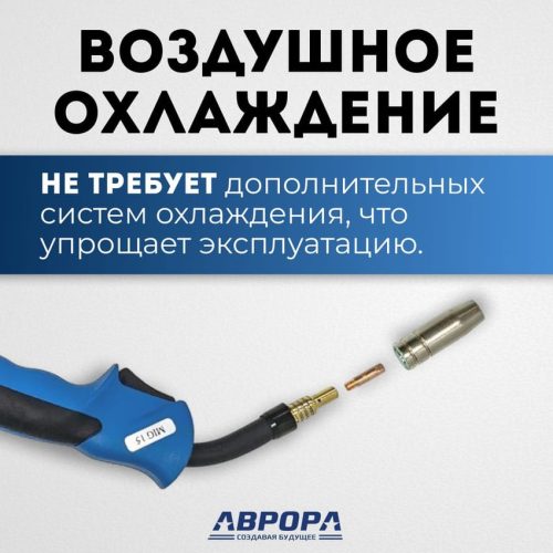 Горелка Aurora MIG 15 AIR COOL 180A (3м) — изображение 3