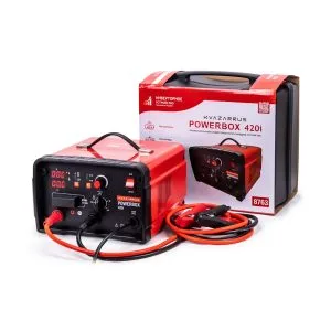 Инверторное пуско-зарядное устройство KVAZARRUS PowerBox 420i, таймер, пластиковый кейс — изображение 1