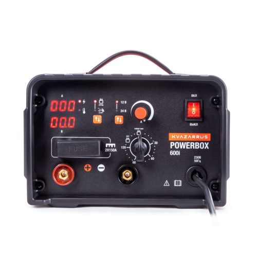 Инверторное пуско-зарядное устройство KVAZARRUS PowerBox 600i, таймер, алюминиевый кейс — изображение 3