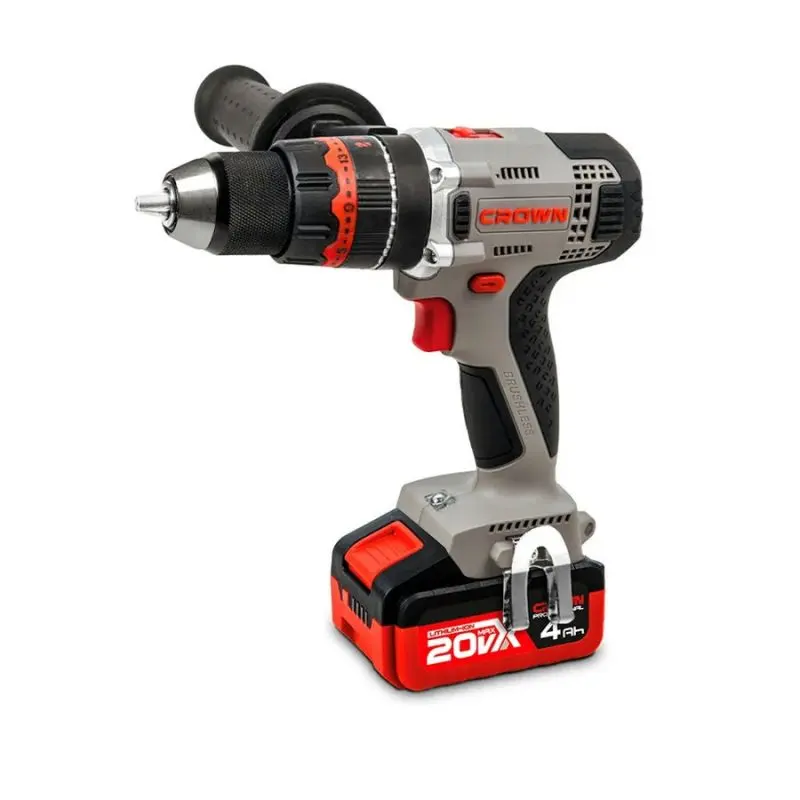 Дрель-шуруповерт аккумуляторная ударная CROWN CT21093HMX-4 BMC — изображение 3