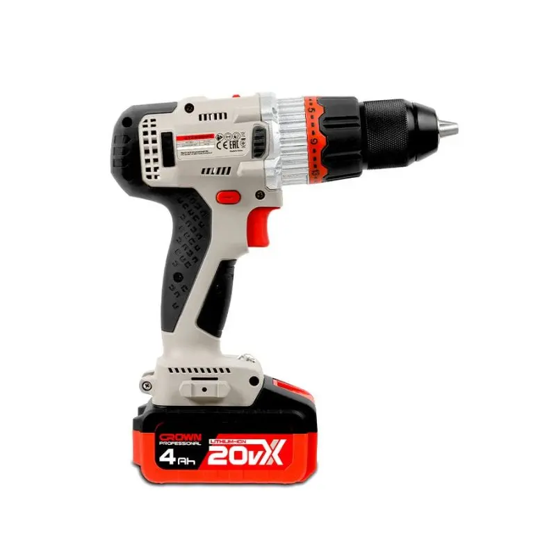 Дрель-шуруповерт аккумуляторная CROWN CT21090HMX-4 BMC — изображение 5