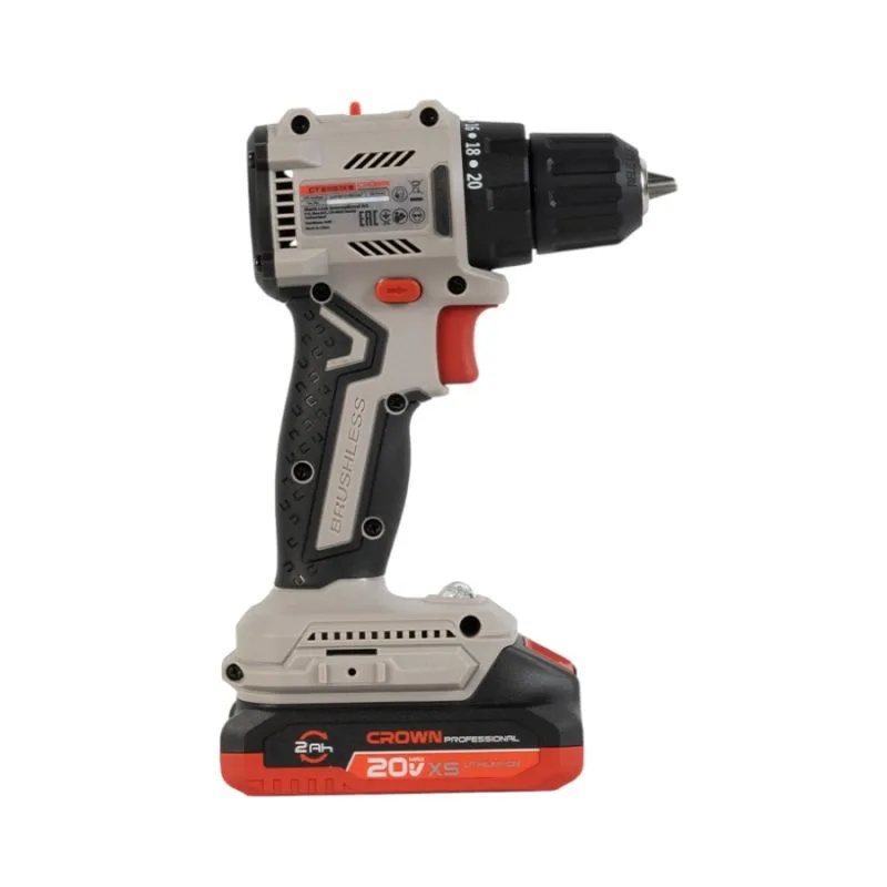 Дрель-шуруповерт аккумуляторная CROWN CT21131XS-2 BMC — изображение 4