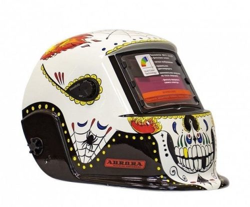 Сварочная маска Aurora A-777 (Skeleton Fire) — изображение 9