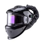 Маска сварщика FoxWeld Guardian "черная" (ф-р 9990V, внутр. рег.) с турбоблоком Guardian Air — изображение 2