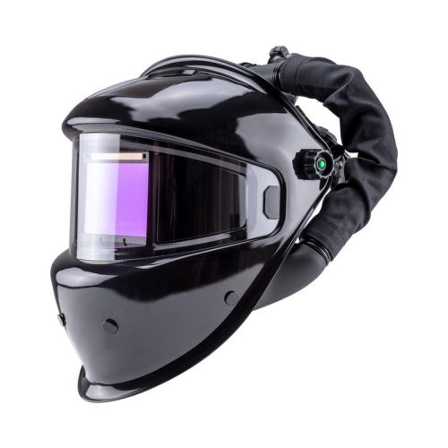 Маска сварщика FoxWeld Guardian "черная" (ф-р 9990V, внутр. рег.) с турбоблоком Guardian Air — изображение 2