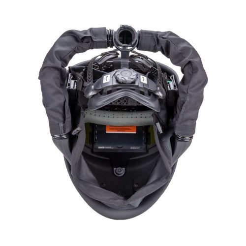 Маска сварщика FoxWeld Guardian "черная" (ф-р 9990V, внутр. рег.) с турбоблоком Guardian Air — изображение 3