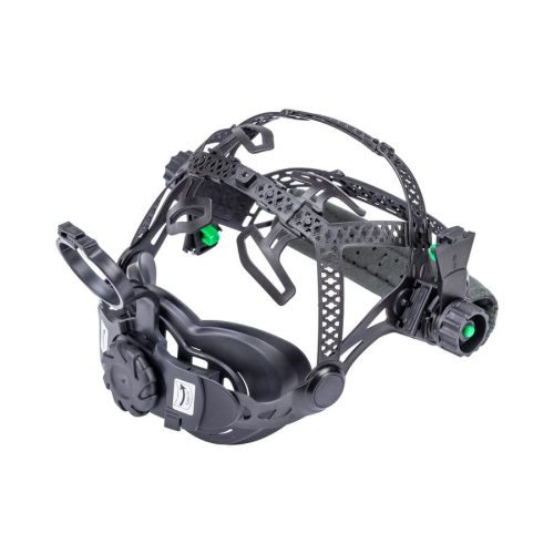 Маска сварщика FoxWeld Guardian "черная" (ф-р 9990V, внутр. рег.) с турбоблоком Guardian Air — изображение 9