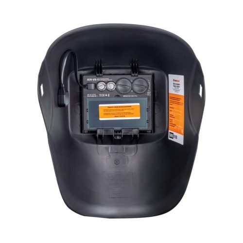 Маска сварщика FoxWeld КОРУНД черная (ф-р АСФ 4/9-13 с внеш. рег.) без коробки — изображение 6