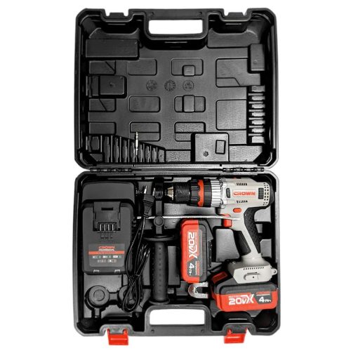 Дрель-шуруповерт аккумуляторная ударная CROWN CT21093HMX-4 BMC — изображение 7