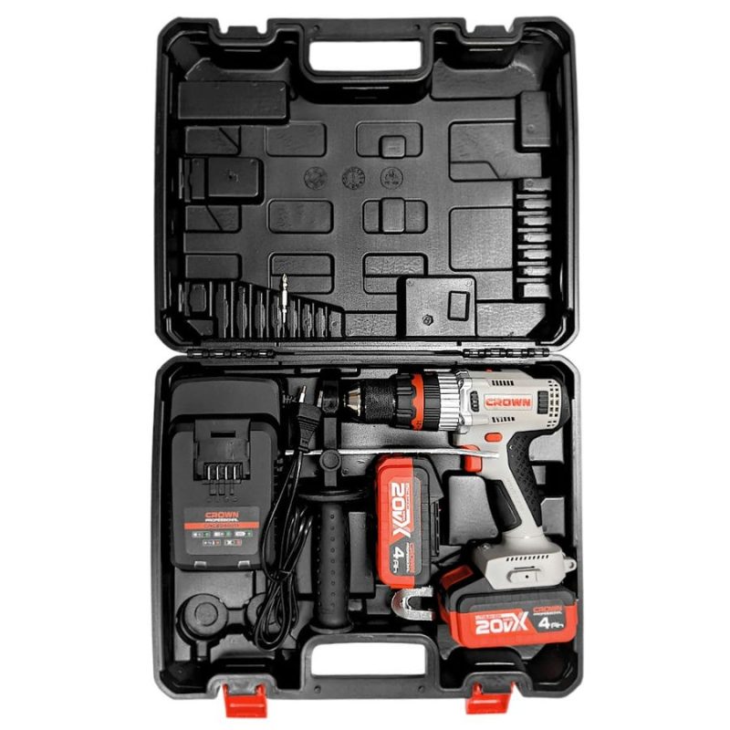 Дрель-шуруповерт аккумуляторная ударная CROWN CT21093HMX-4 BMC — изображение 8