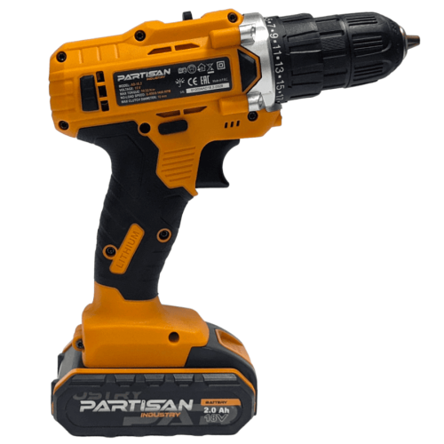 Дрель-шуруповерт аккумуляторная PARTISAN AD-18.2 — изображение 4