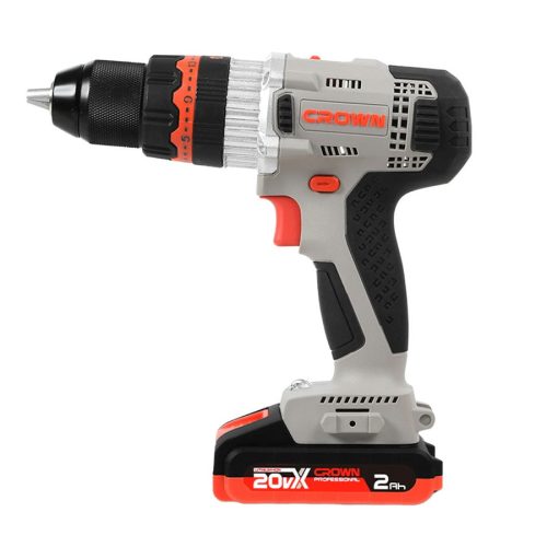 Дрель-шуруповерт аккумуляторная ударная CROWN CT21075HMX-2 BMC — изображение 3