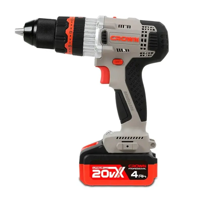 Дрель-шуруповерт аккумуляторная ударная CROWN CT21093HMX-4 BMC — изображение 4