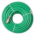 Шланг воздушный Aurora NBR 8x14мм, 20м с быстросъёмами (зелёный) — изображение 2