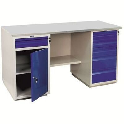 Верстак металлический двухтумбовый WD-2+WD-5 без экрана L=180