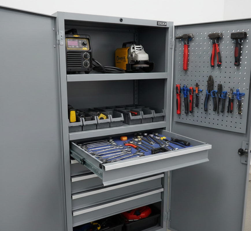Как выбрать инструментальный шкаф: руководство для гаража, мастерской и производства