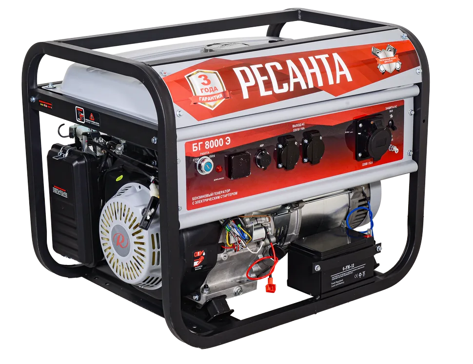 Электрогенератор Ресанта БГ 8000 Э — изображение 1