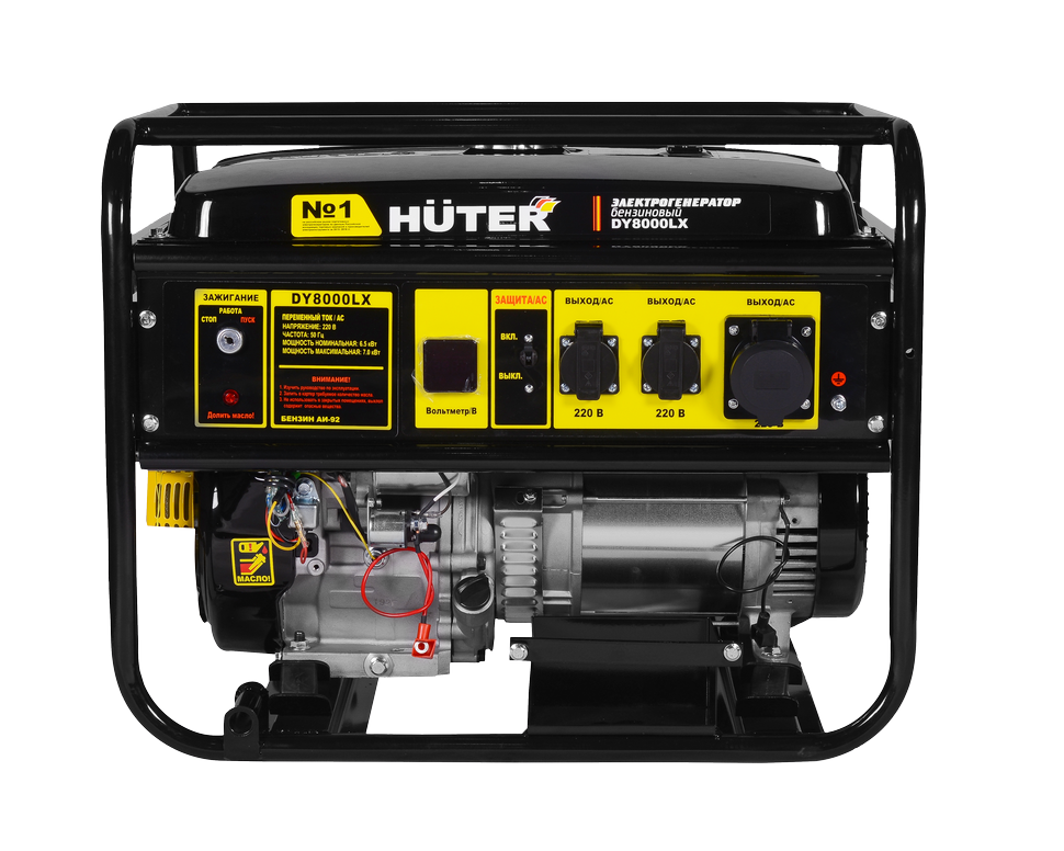 Портативный бензогенератор Huter DY8000LX — изображение 3