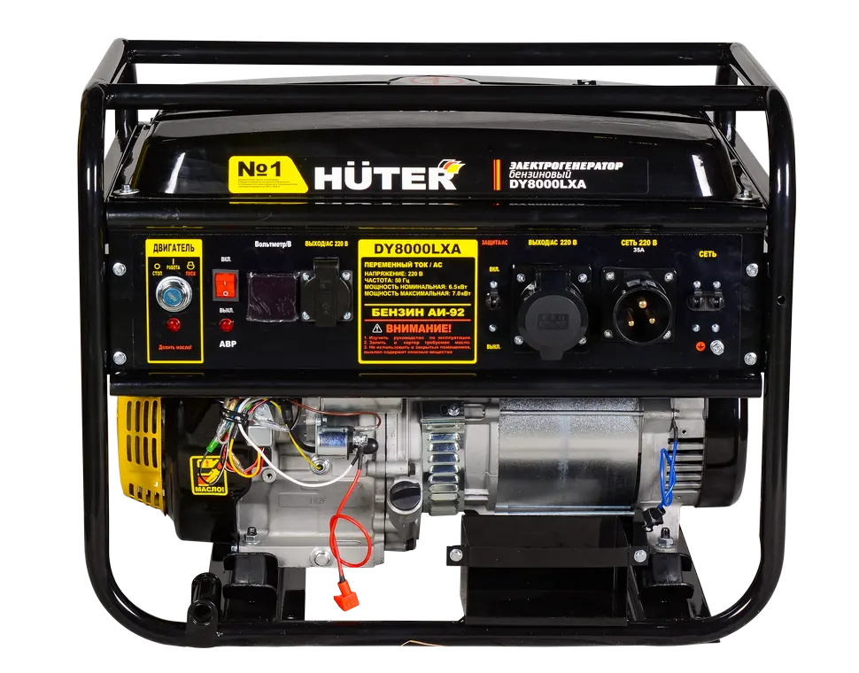 Портативный бензогенератор Huter DY8000LXA — изображение 3