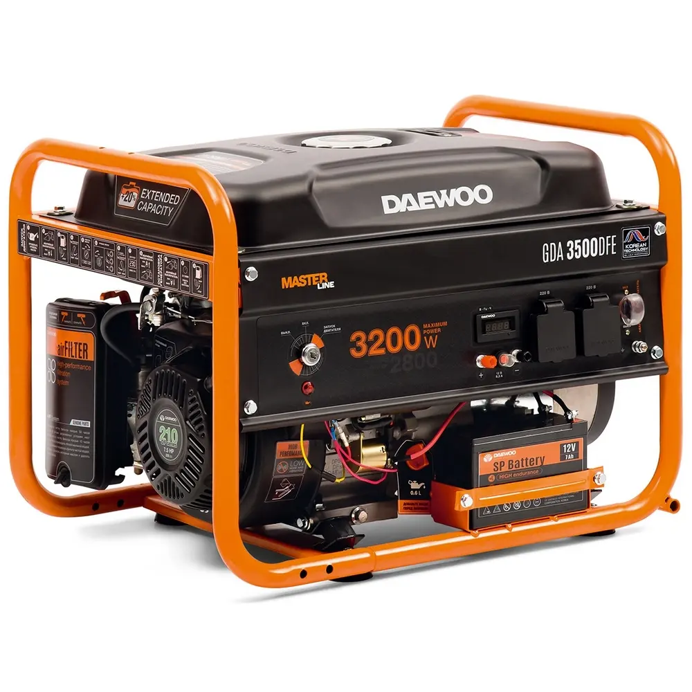 Генератор бензиновый DAEWOO GDA 3500 DFE (газовый) — изображение 1